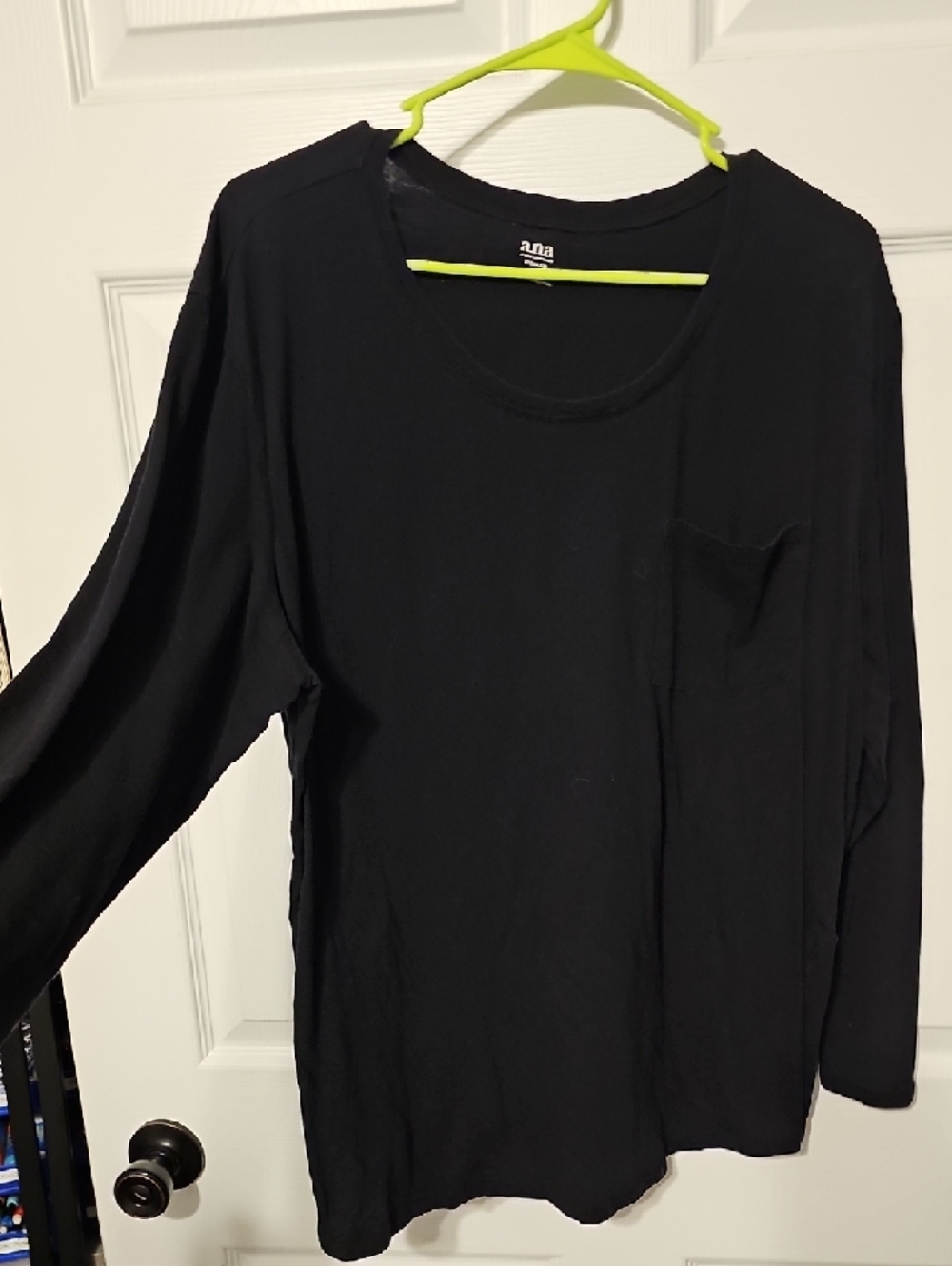 a.n.a Women's Black Long Sleeve Tee - Picture 3 of 6
